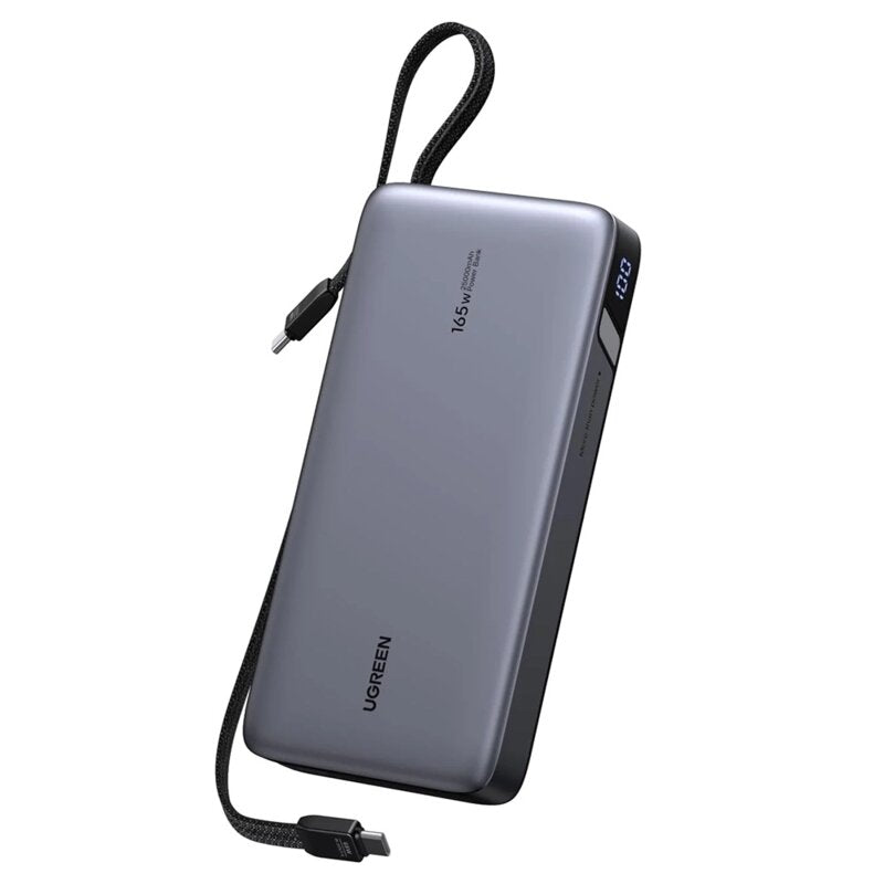 Baterie externa USB, Type-C, 25000mAh Ugreen, 165W, gri, 55995B